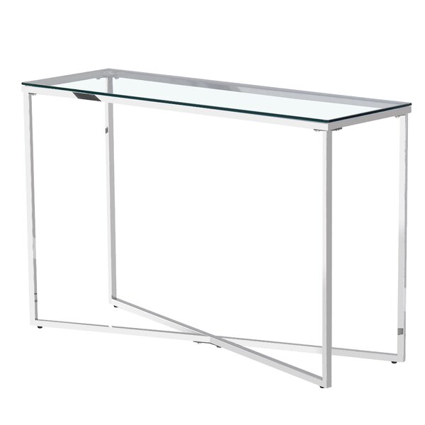 Fairmont Park Rayna 120cm Glass Top Console Table Wayfair.co.uk